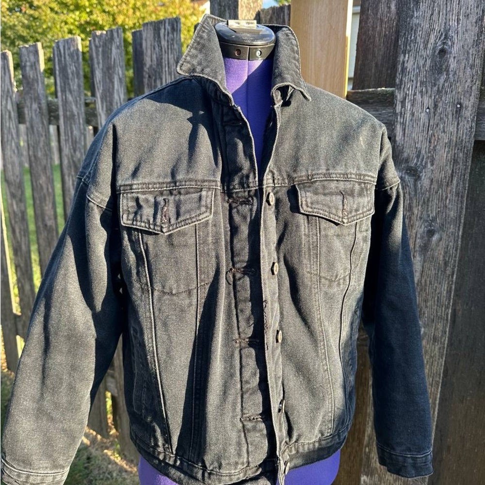 Forever 21 Charcoal Denim Jacket